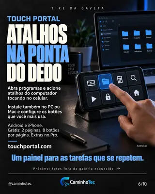 Touch Portal: o celular virando painel de botões