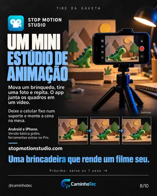 Stop Motion Studio: animação quadro a quadro no celular
