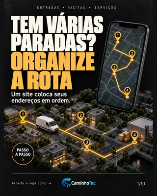 Capa: Tem várias paradas? Organize a rota