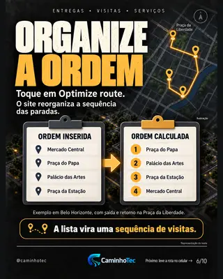 A ordem das paradas, recalculada pelo site